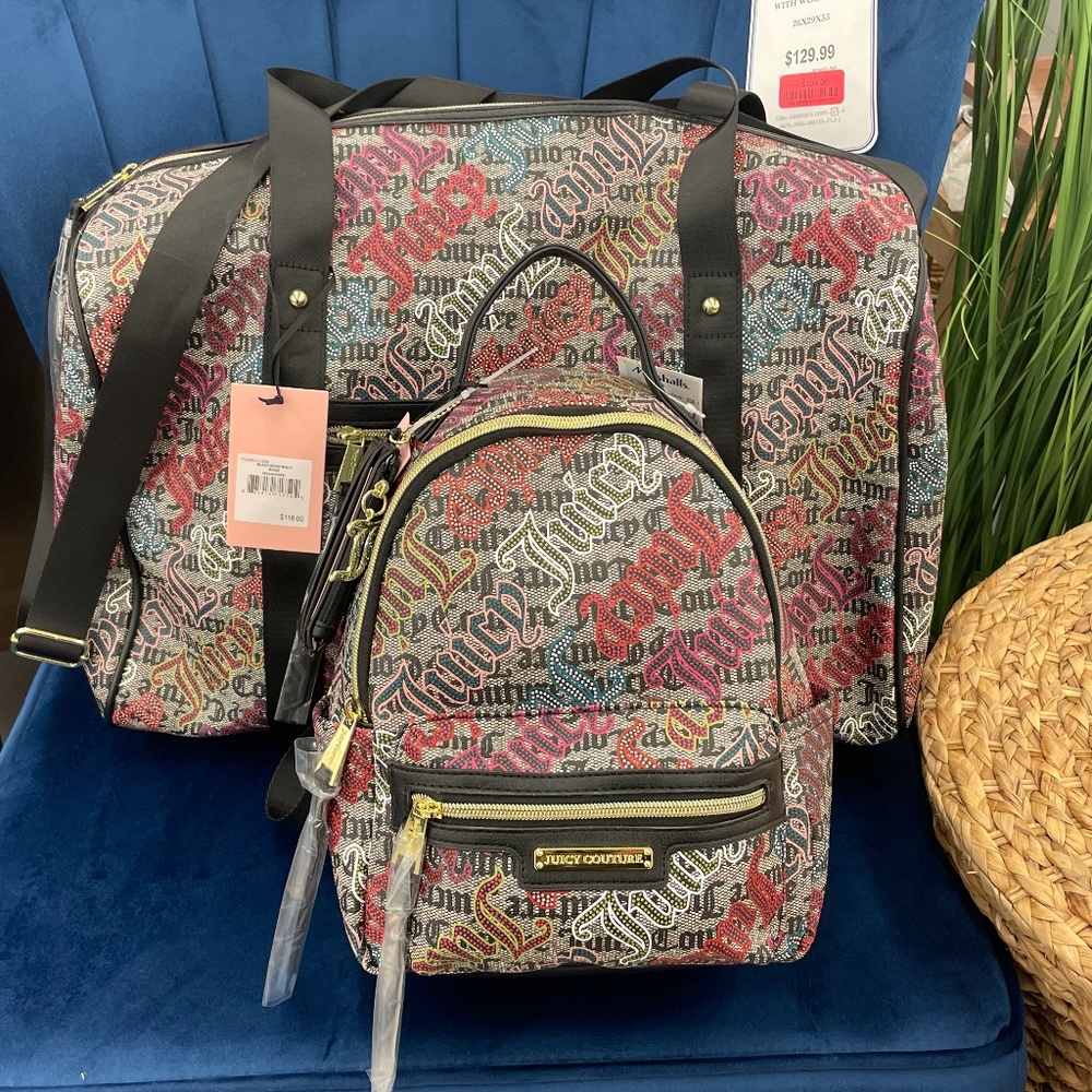 Juicy Couture backpack plus duffel bag for the price of one
